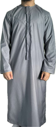 Men’s traditional Emirati Zibda thobe (Grey)