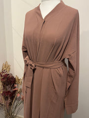 Samira Open Abaya (Sand brown)