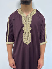 Premium Moroccan burgundy and gold